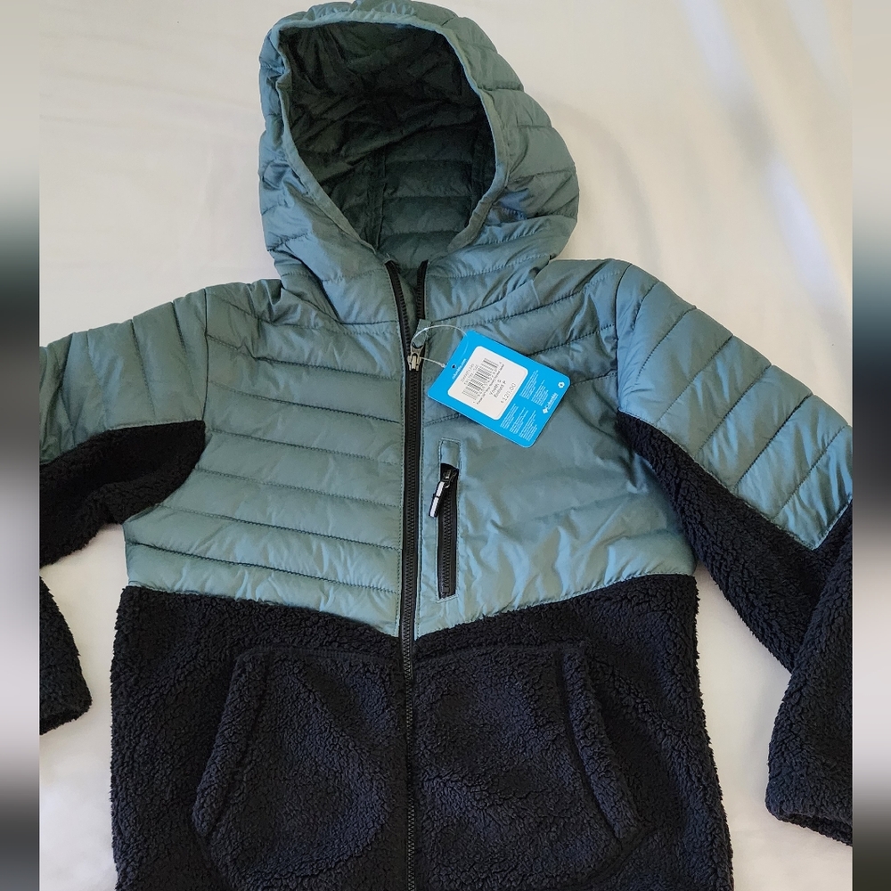 Columbia Boys' Powder Lite Novelty Hooded Jacket- Size S(NWT)